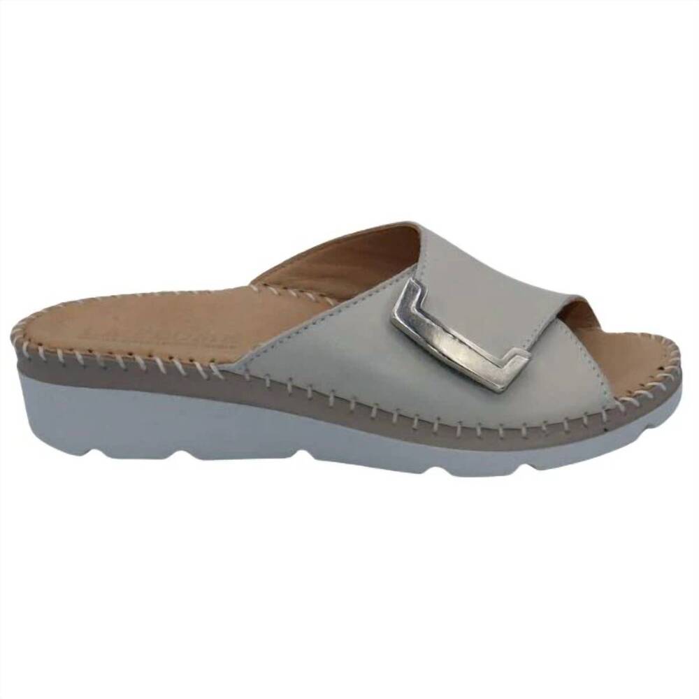 NEW LAPLUME women's agua comfort slippers in bone
